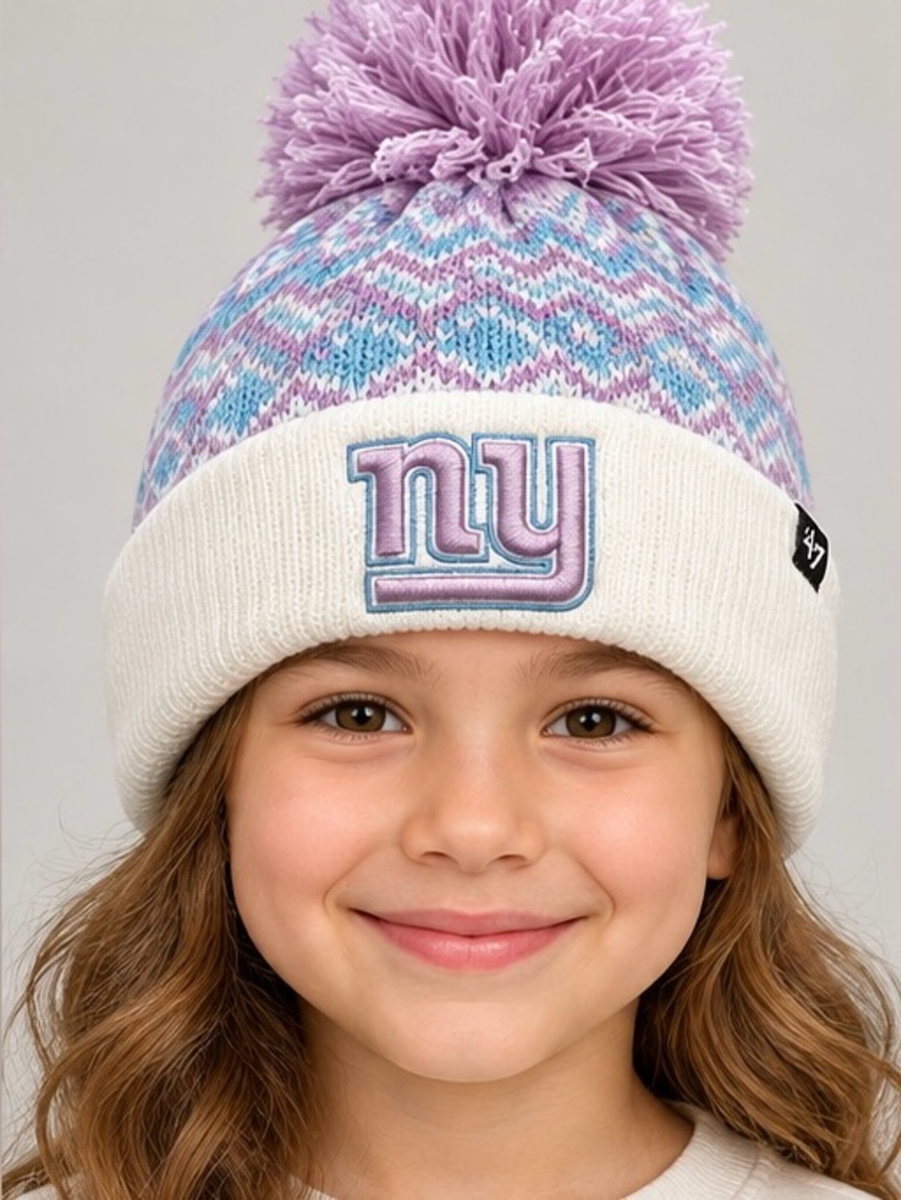 New York Giants Kids Knit Beanie
NFL '47 Brand Pom Hat - White/Purple